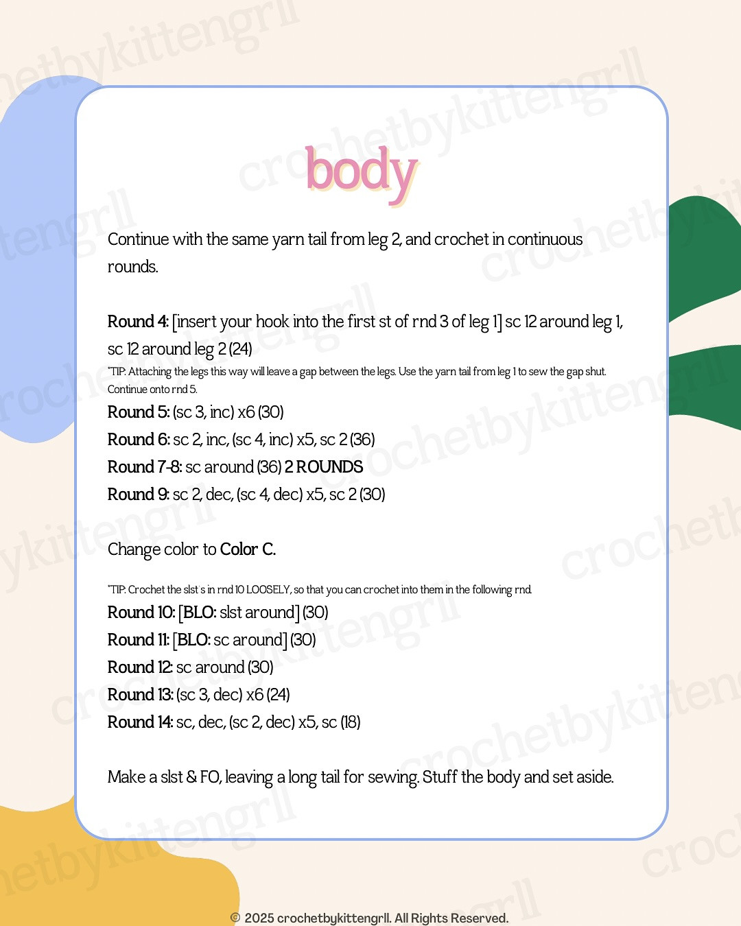 Adorable Pochacco Crochet Pattern for Beginners Free Download