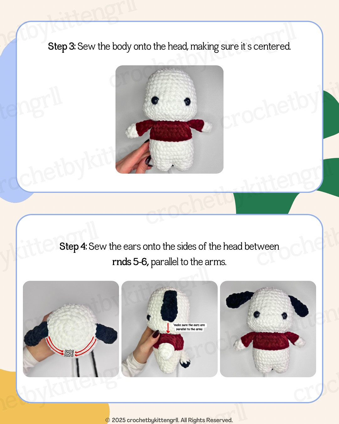 Adorable Pochacco Crochet Pattern for Beginners Free Download