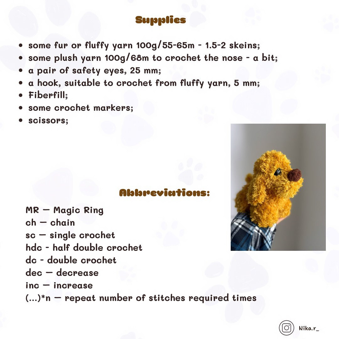 Adorable Puppy Crochet Pattern for Beginners