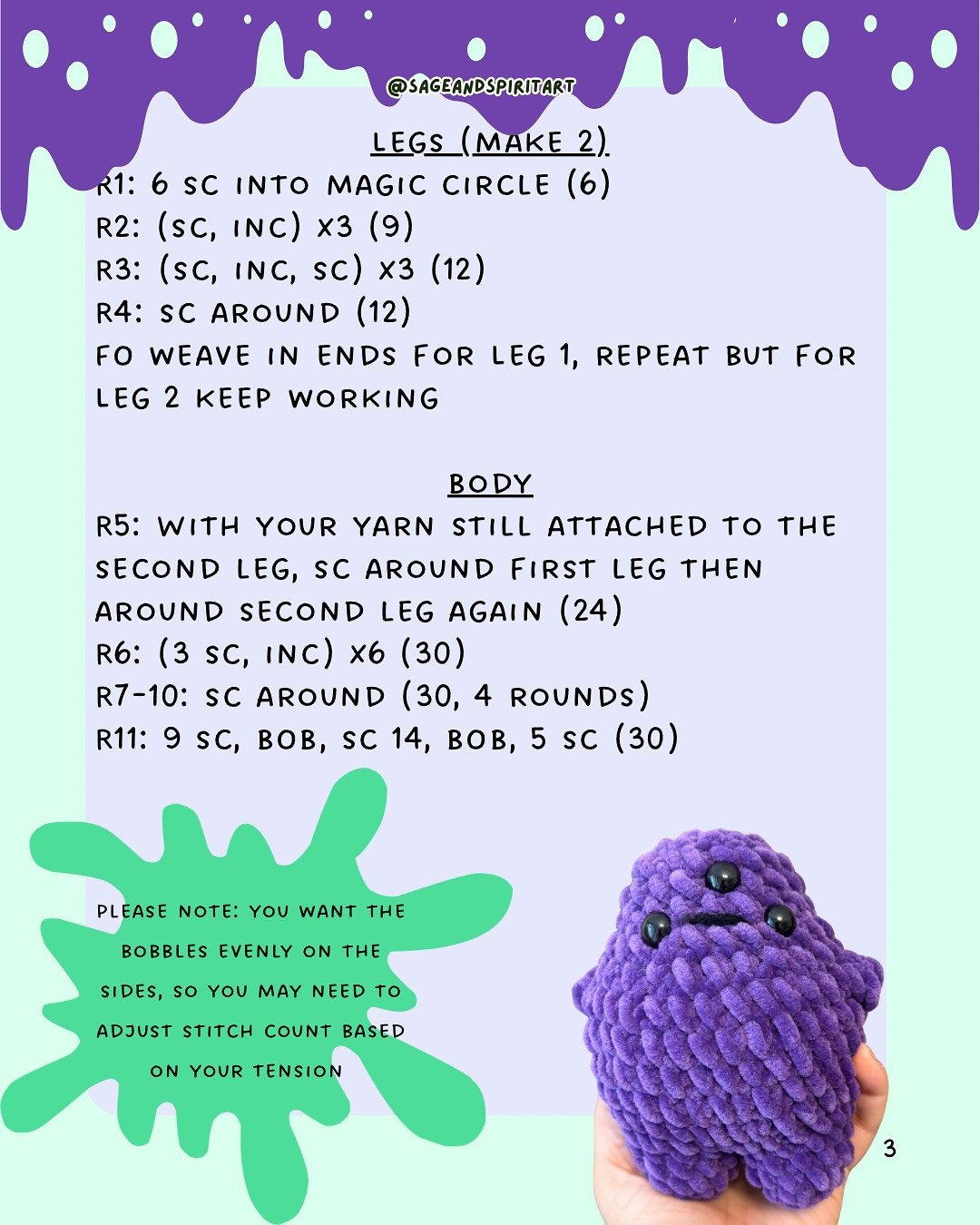 Adorable Slime Globs Crochet Pattern for Creative Crafters