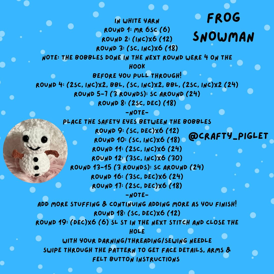 Adorable Snow Babies Crochet Pattern for Winter Fun