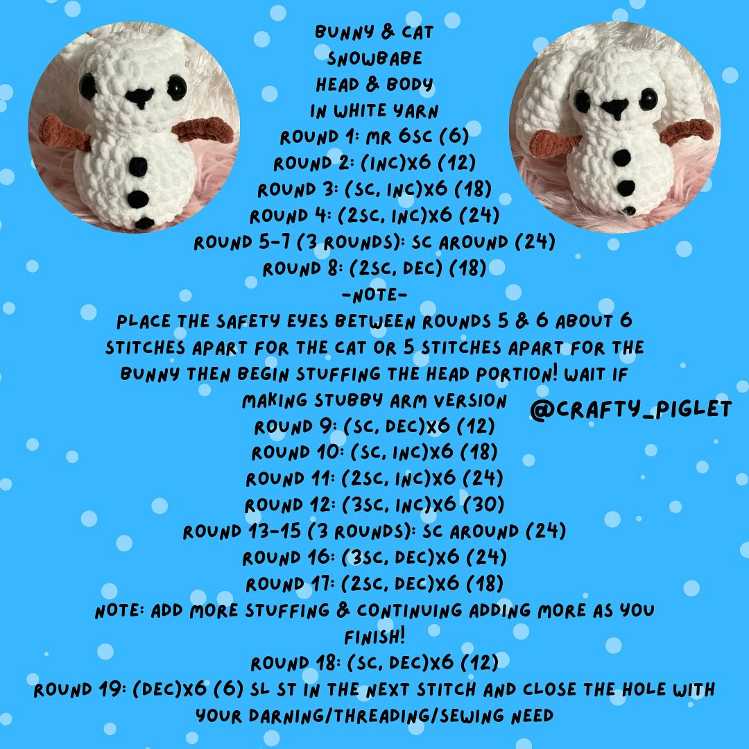 Adorable Snow Babies Crochet Pattern for Winter Fun