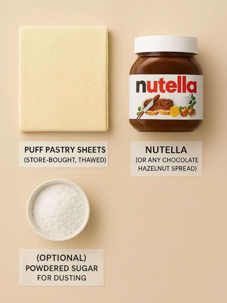 Air Fryer Nutella Puff Pastry Bites