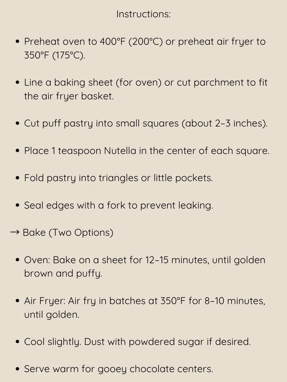 Air Fryer Nutella Puff Pastry Bites