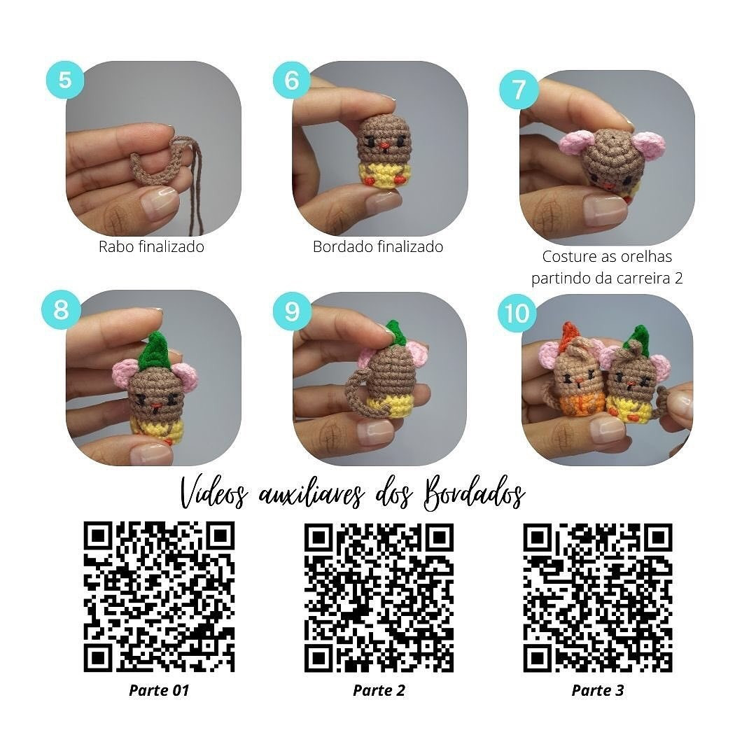 Amigurumi Crochet Pattern: Cinderella's Cute Animal Friends