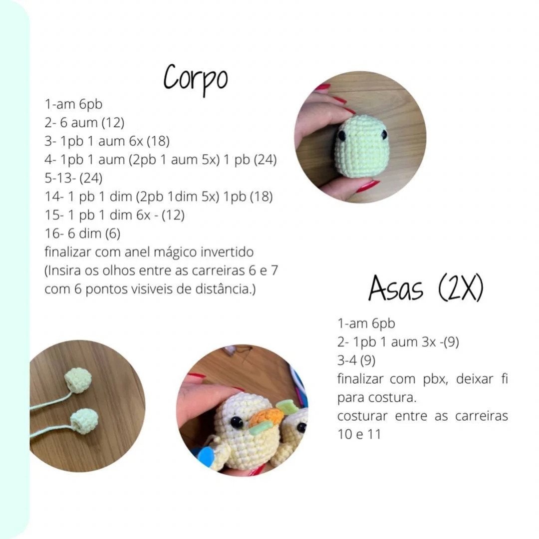 Amigurumi de Patinho Fofo: Receita Grátis Fácil e Divertida