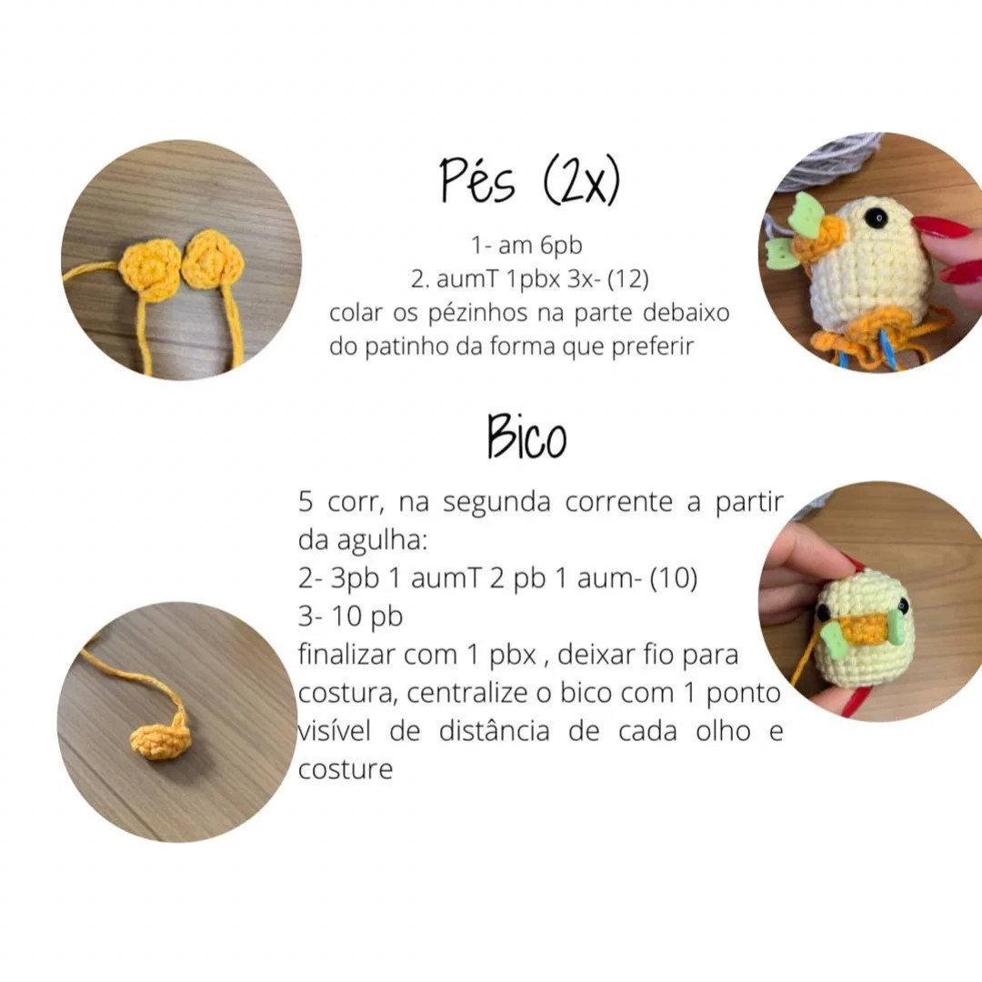 Amigurumi de Patinho Fofo: Receita Grátis Fácil e Divertida