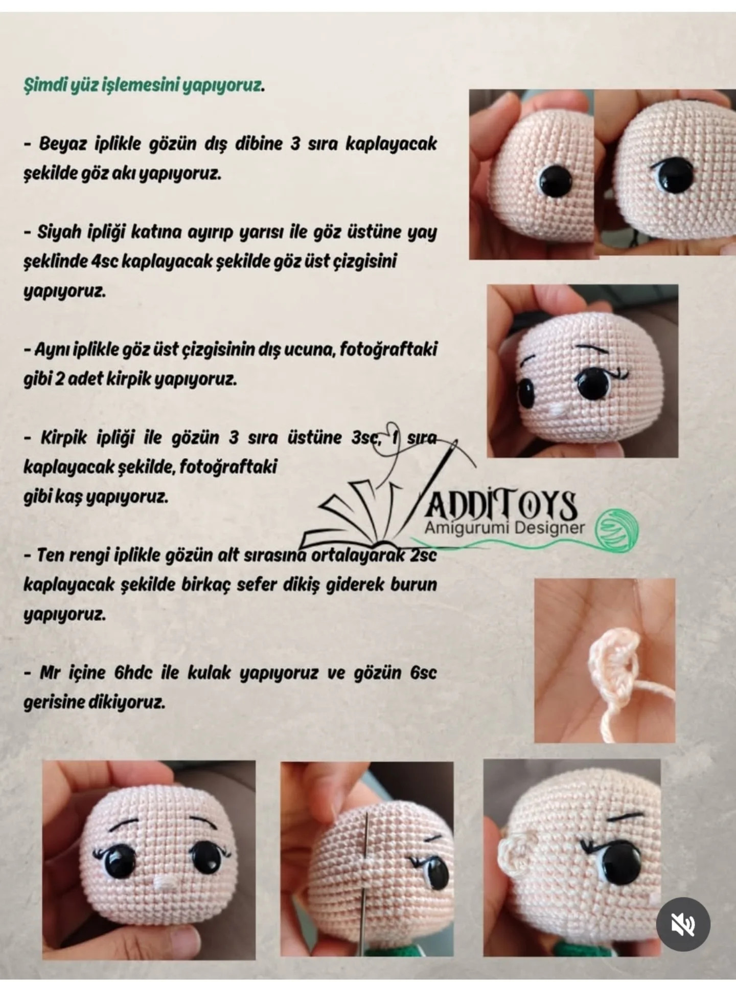 Amigurumi İçin Ücretsiz Bebek Tarifi ve Örgü Deseni
