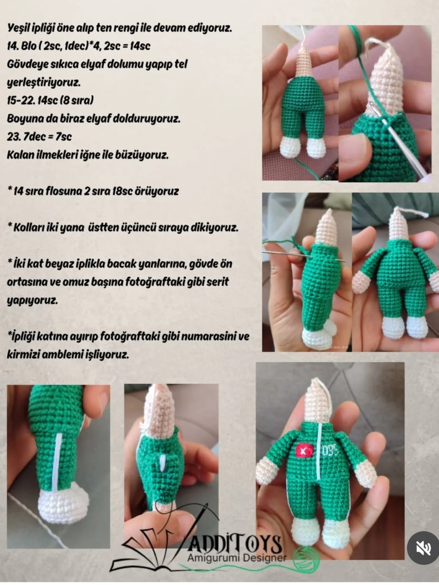 Amigurumi İçin Ücretsiz Bebek Tarifi ve Örgü Deseni
