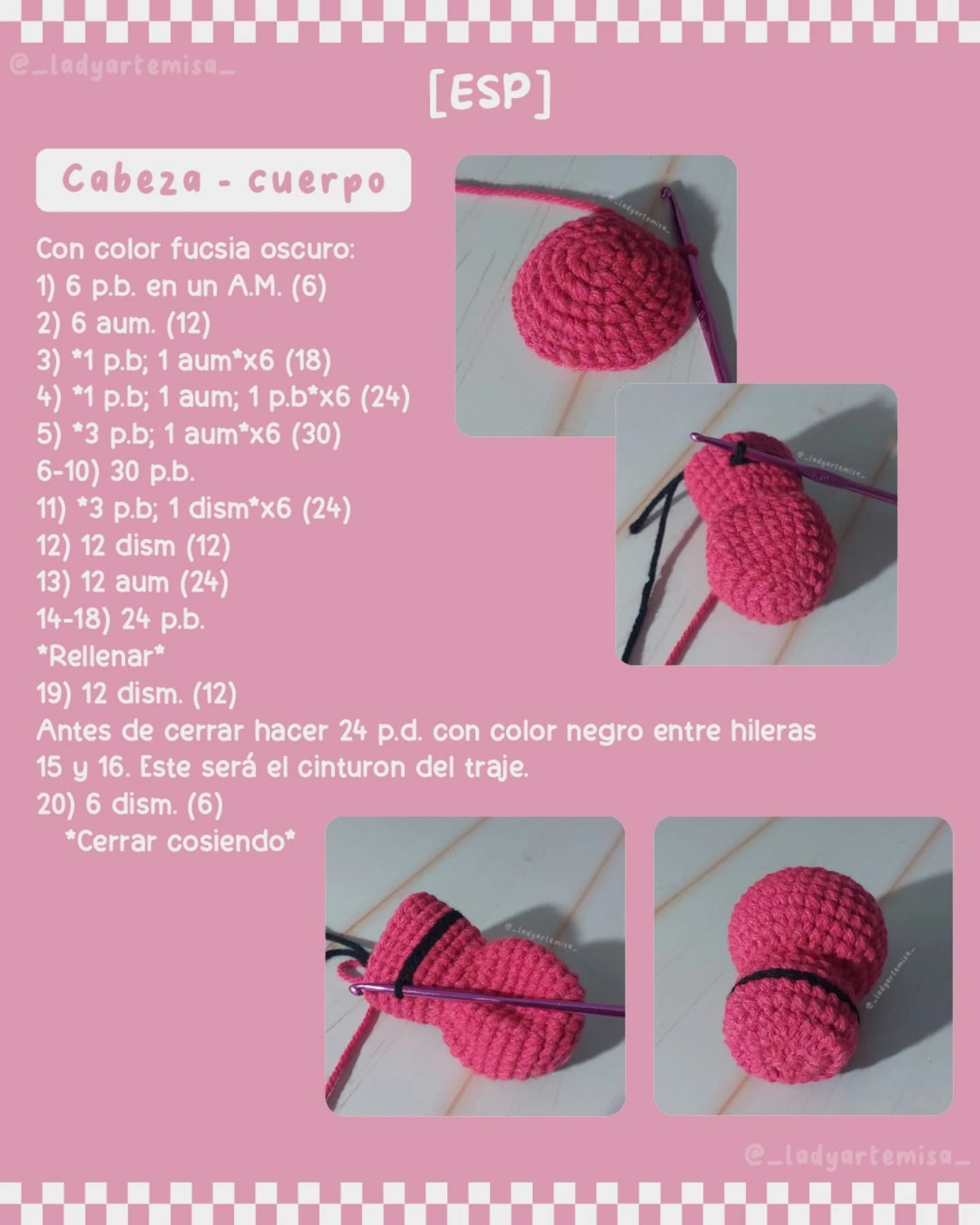Amigurumi muñecos inspirados en serie popular, patrón gratuito disponible.