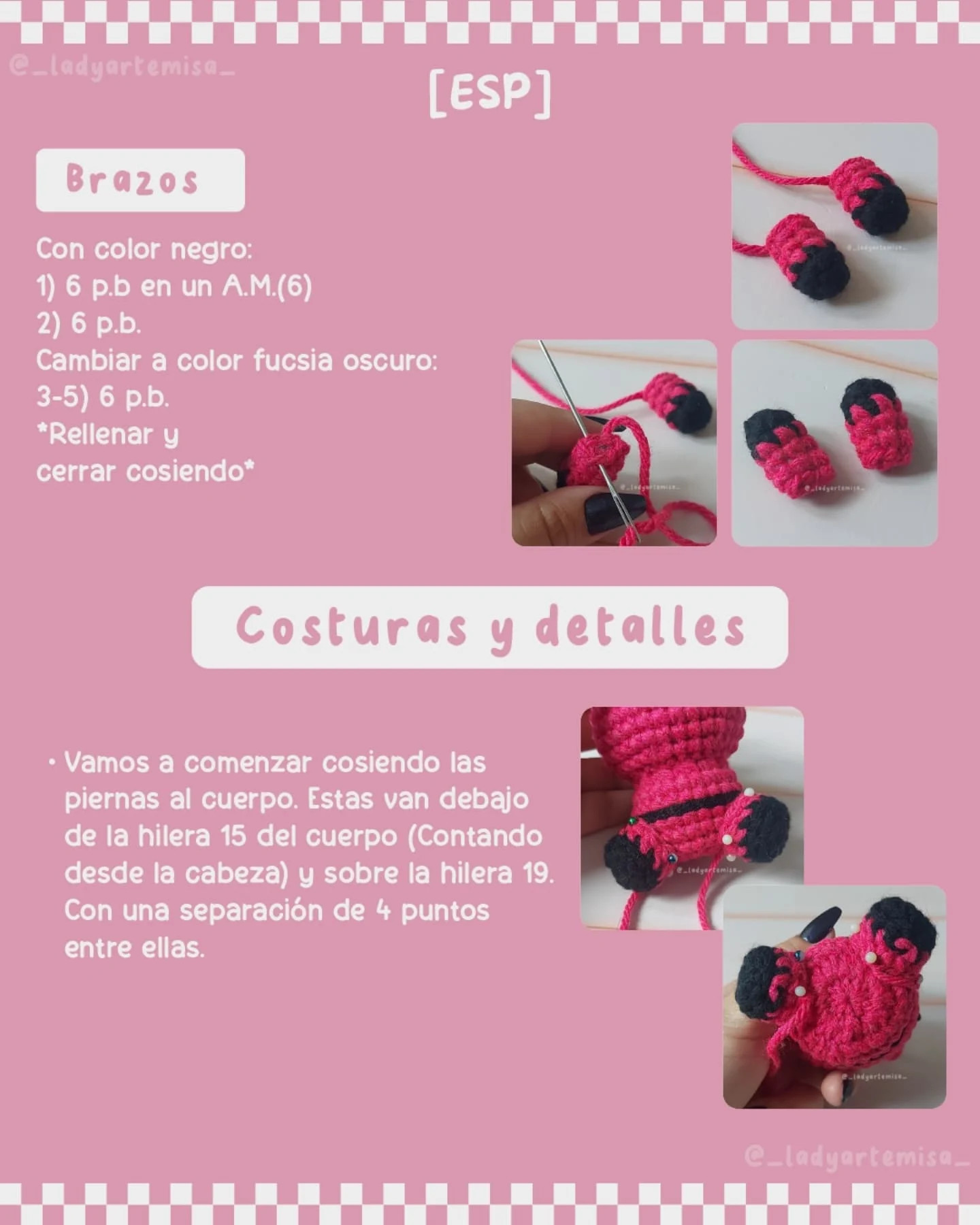 Amigurumi muñecos inspirados en serie popular, patrón gratuito disponible.