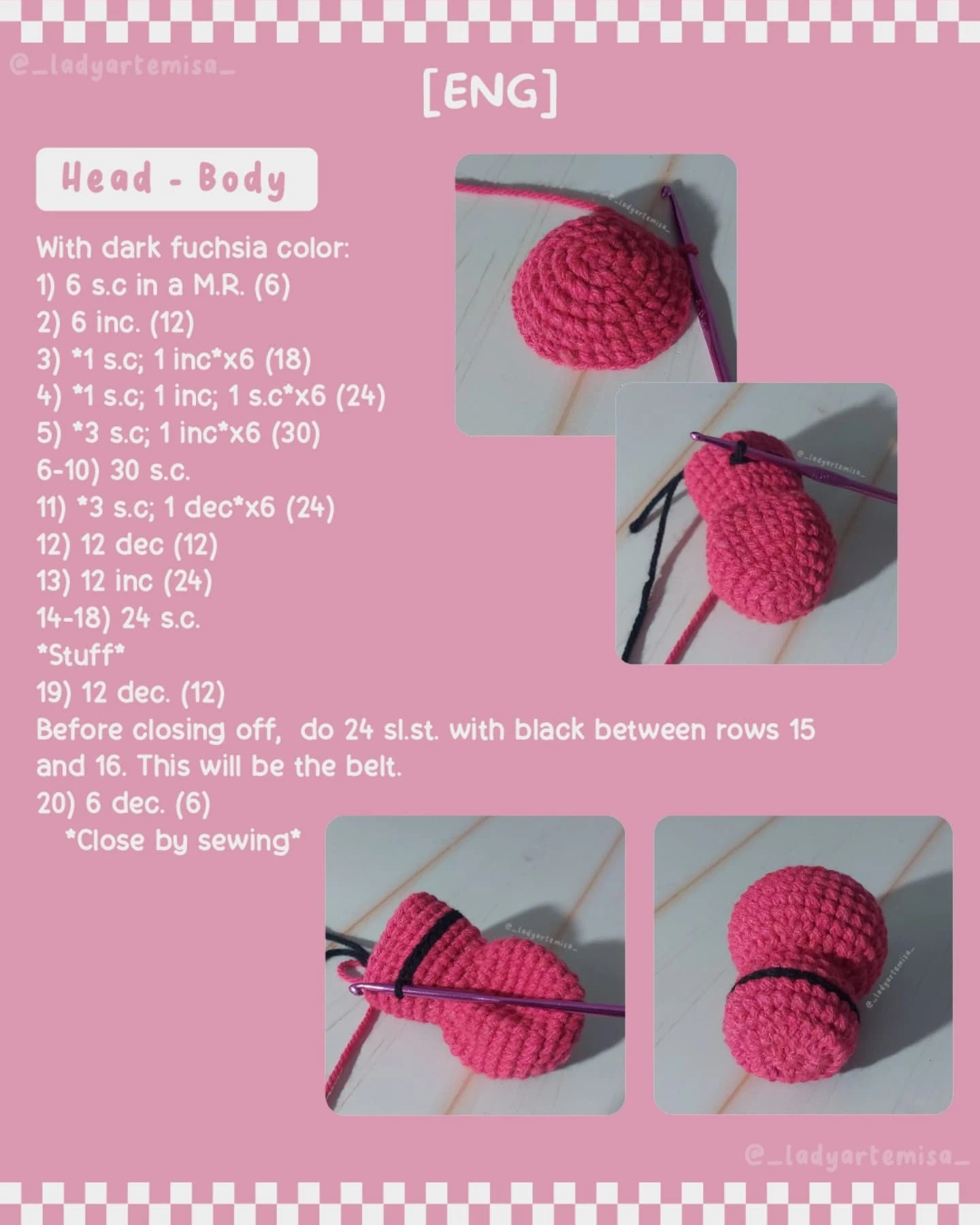 Amigurumi muñecos inspirados en serie popular, patrón gratuito disponible.