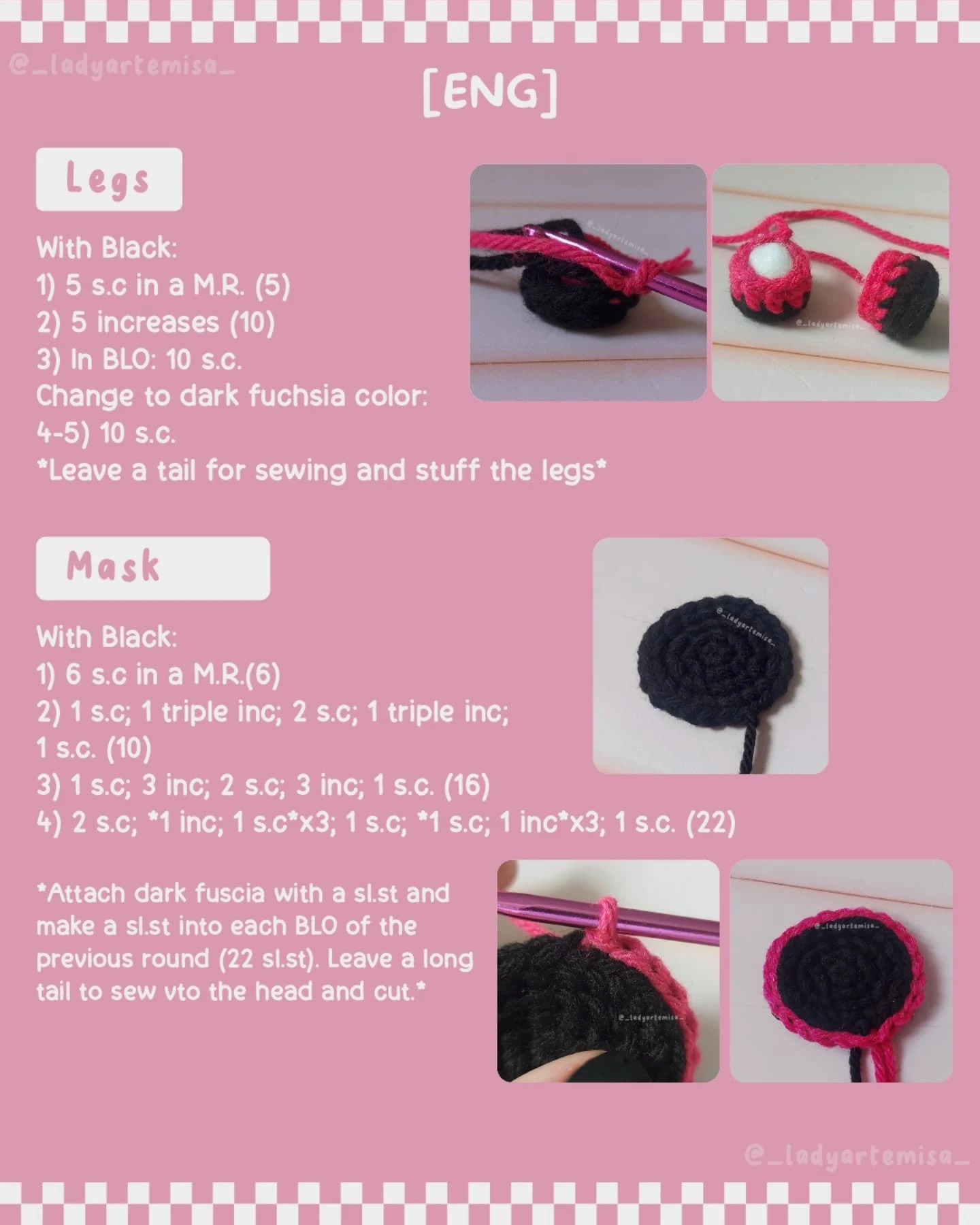 Amigurumi muñecos inspirados en serie popular, patrón gratuito disponible.