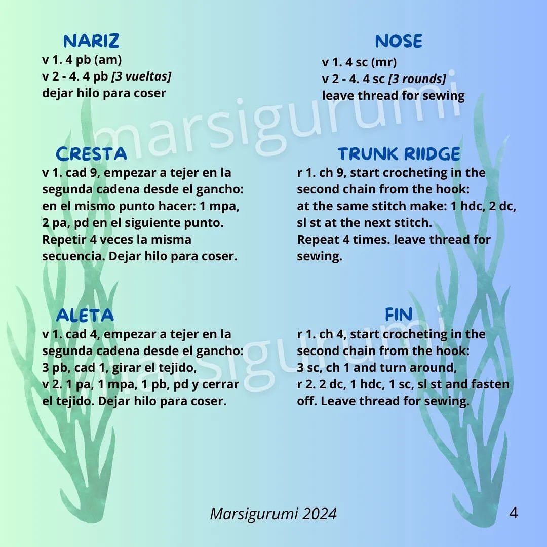 Amigurumi Seahorse Crochet Free Pattern for Beginners