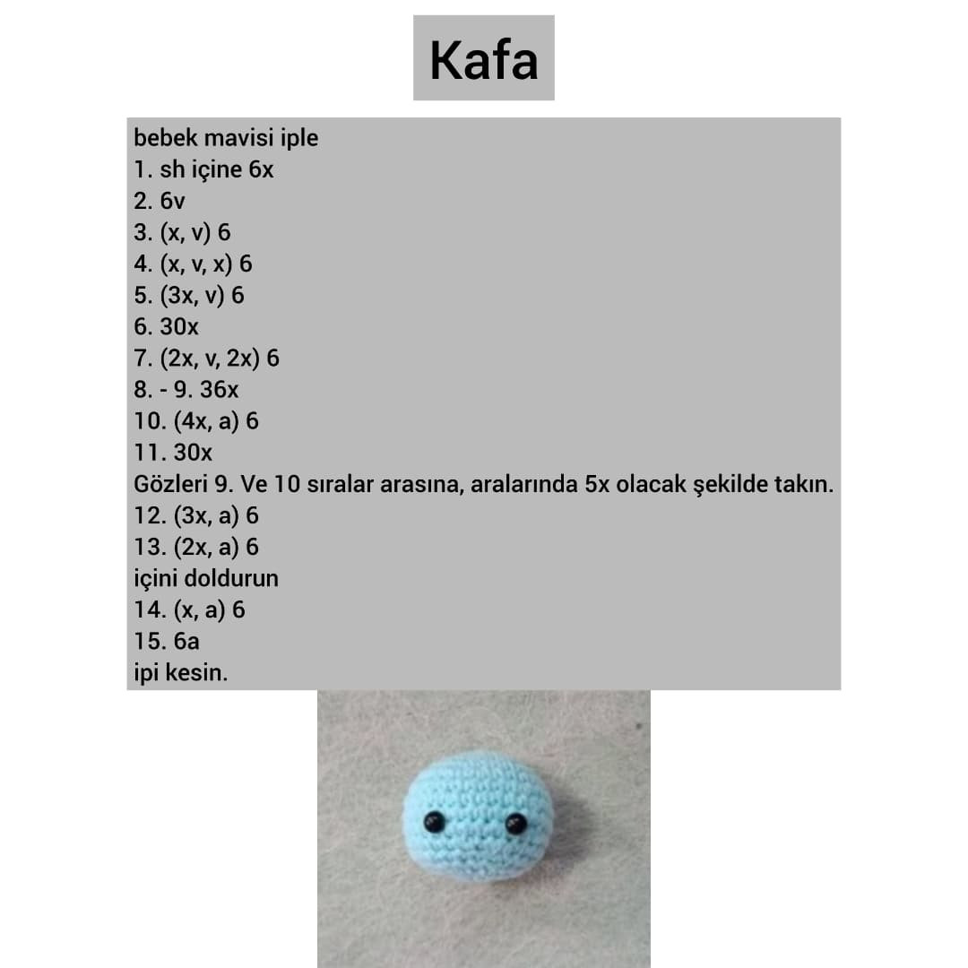 Axolotl Amigurumi Ücretsiz Örgü Deseni