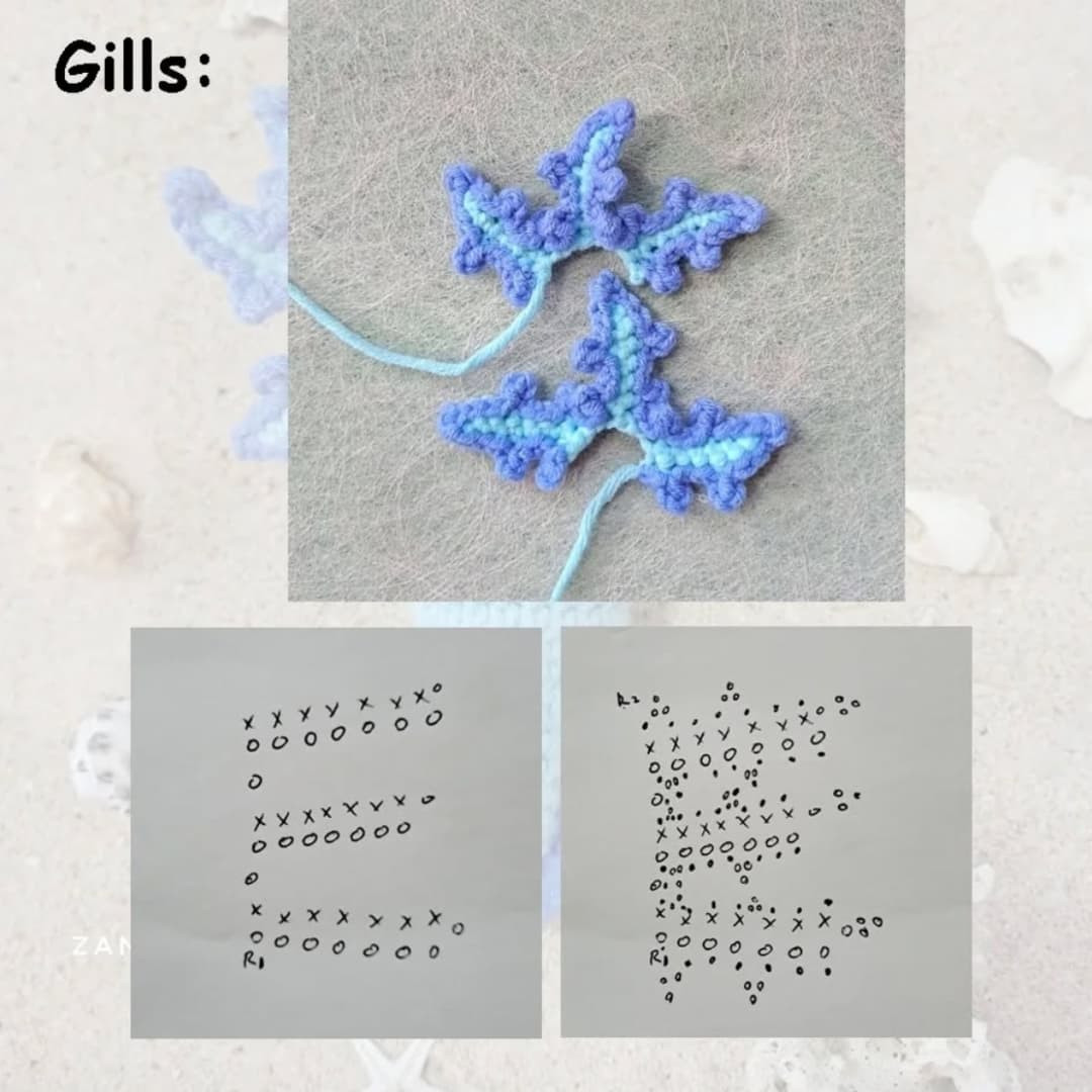 Axolotl Amigurumi Ücretsiz Örgü Deseni