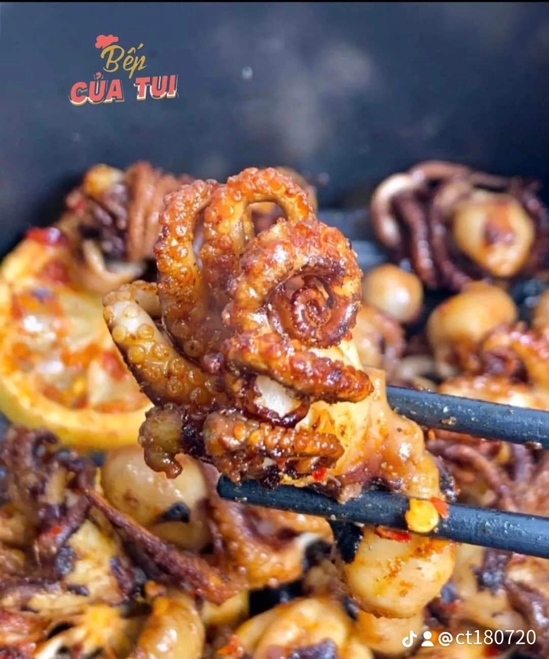 BẠCH TUỘC BABY NƯỚNG BẰNG NCKD