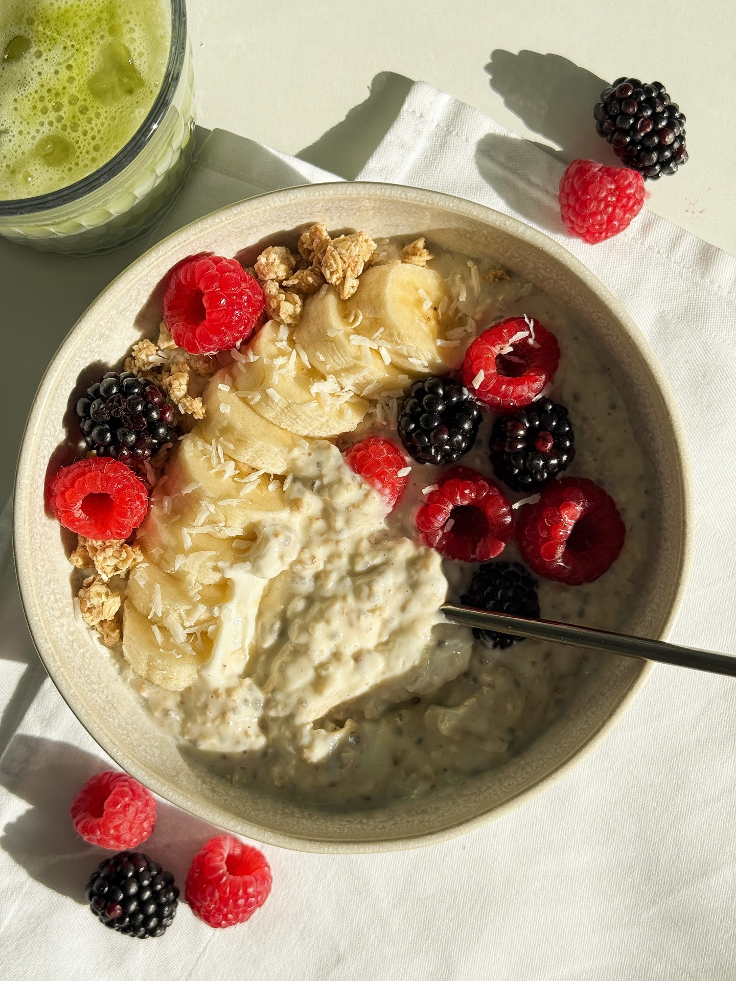 Banana Berry Bliss Overnight Oats Delight