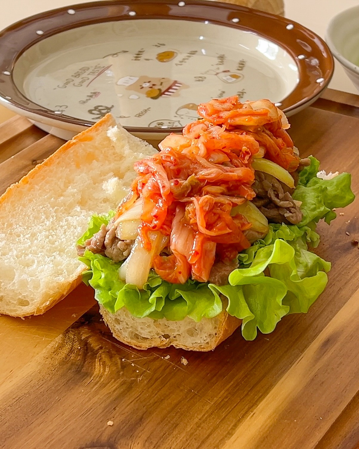 Bánh Mì Bò Kim Chi Phô Mai Tan Chảy