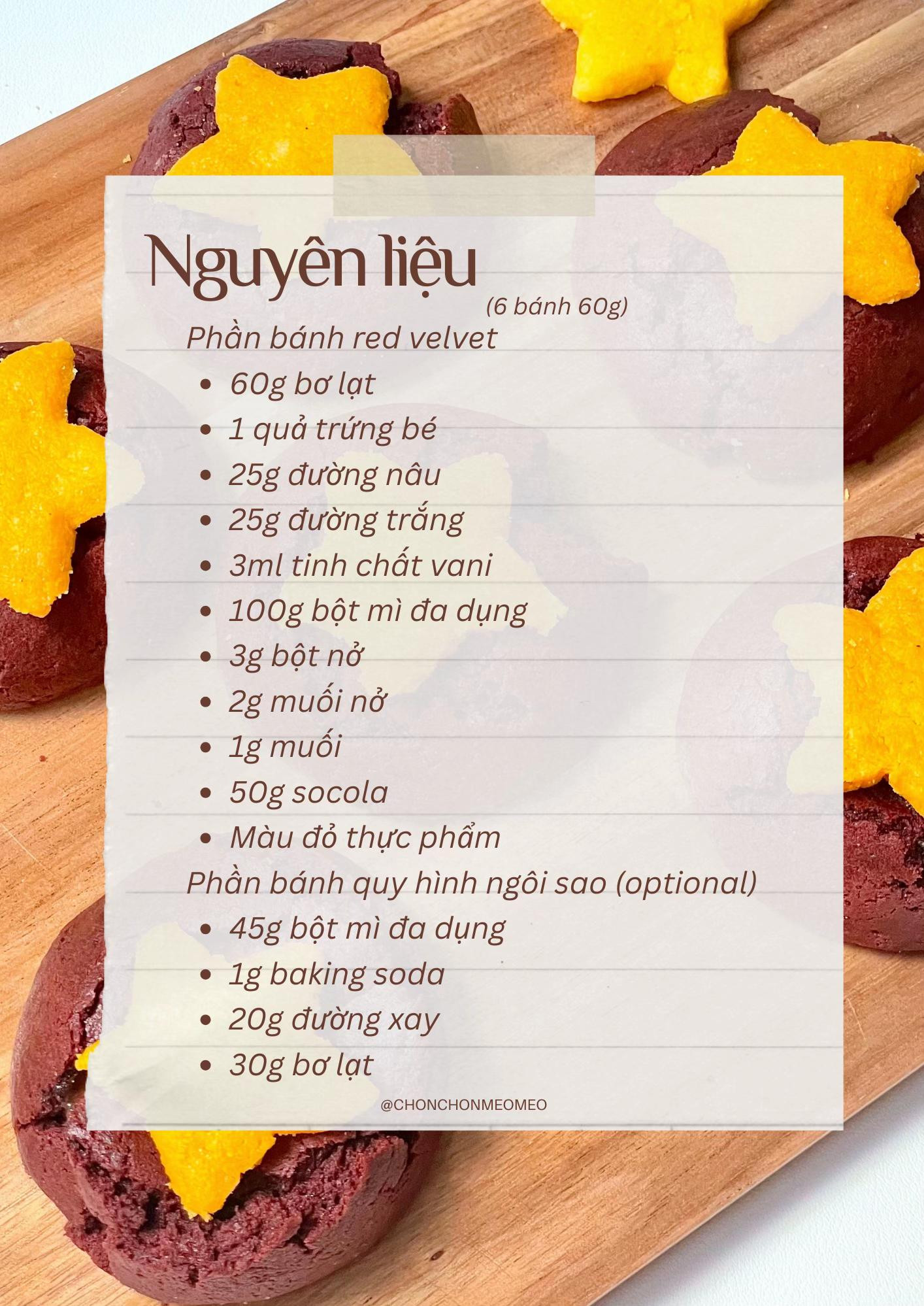 Bánh quy cờ đỏ sao vàng nhân socola chảy