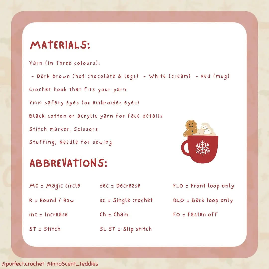 Beginner-Friendly Crochet Hot Chocolate Pattern for Amigurumi