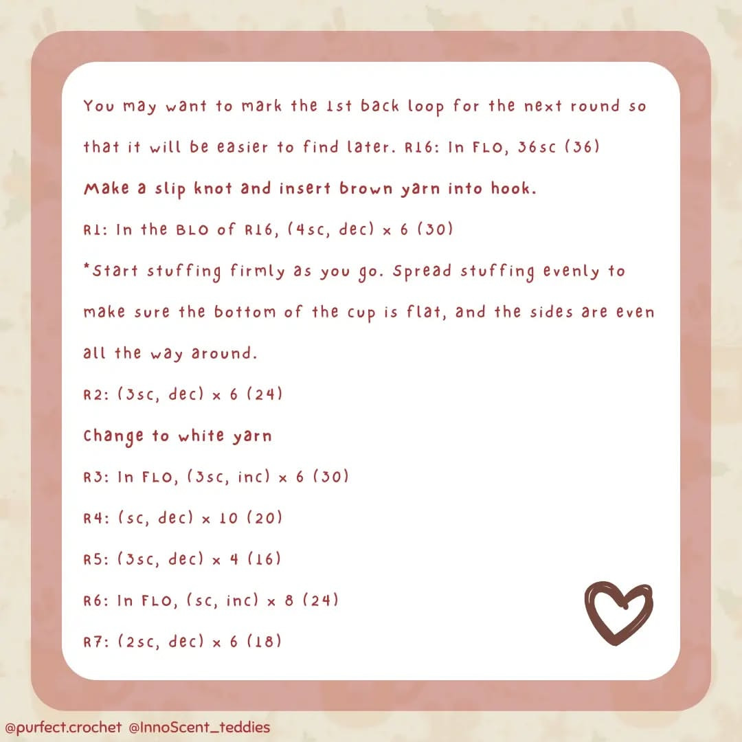 Beginner-Friendly Crochet Hot Chocolate Pattern for Amigurumi