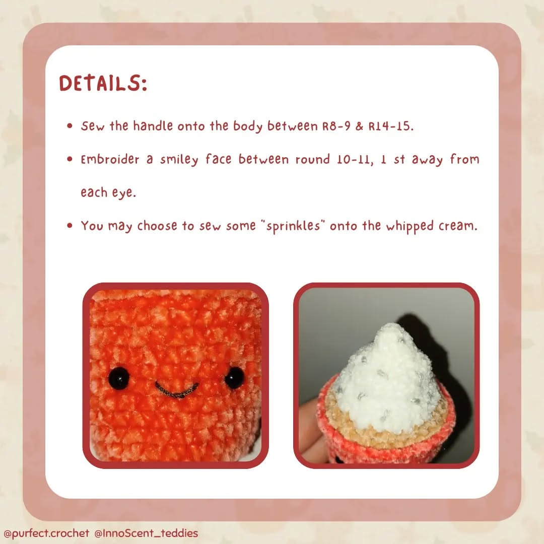 Beginner-Friendly Crochet Hot Chocolate Pattern for Amigurumi