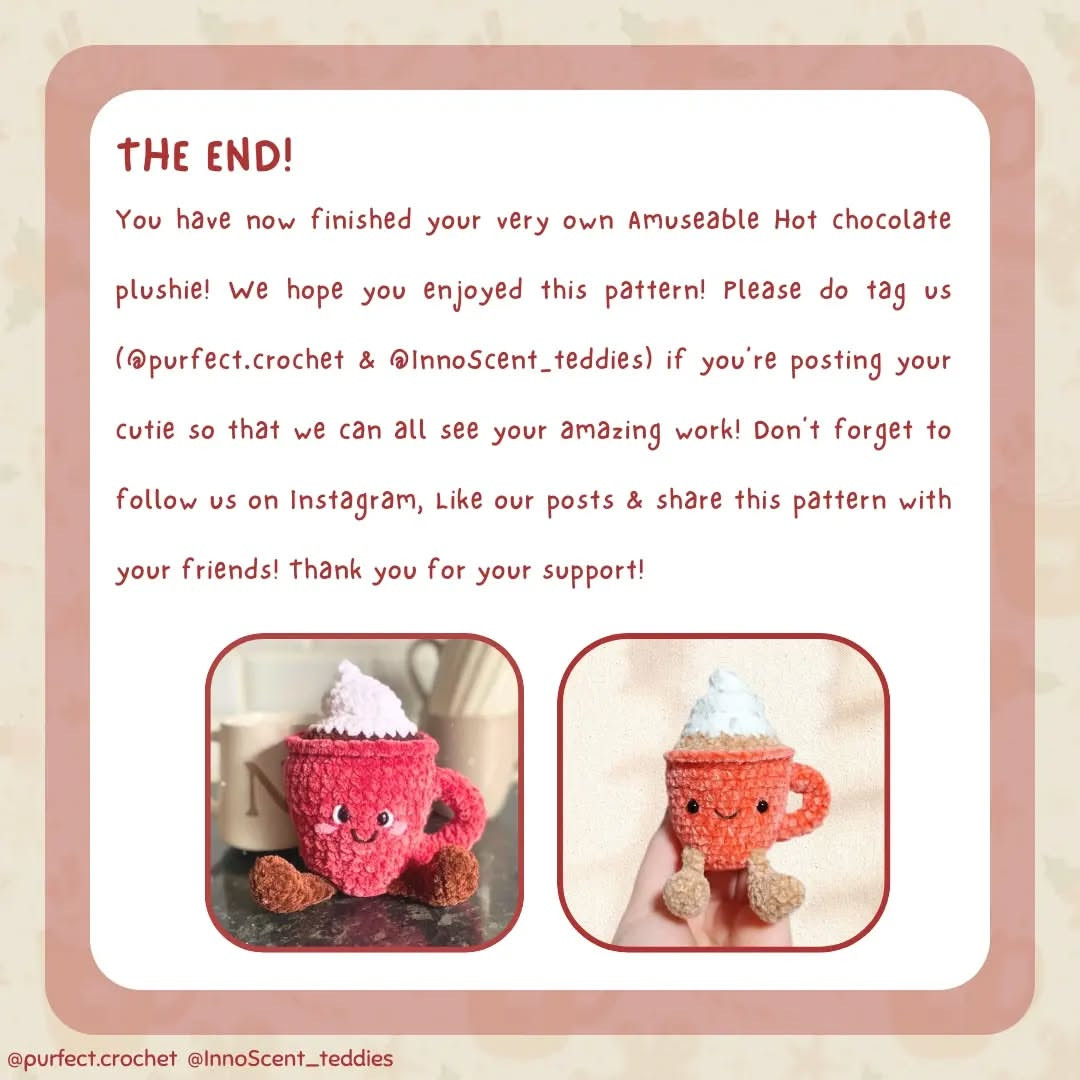 Beginner-Friendly Crochet Hot Chocolate Pattern for Amigurumi