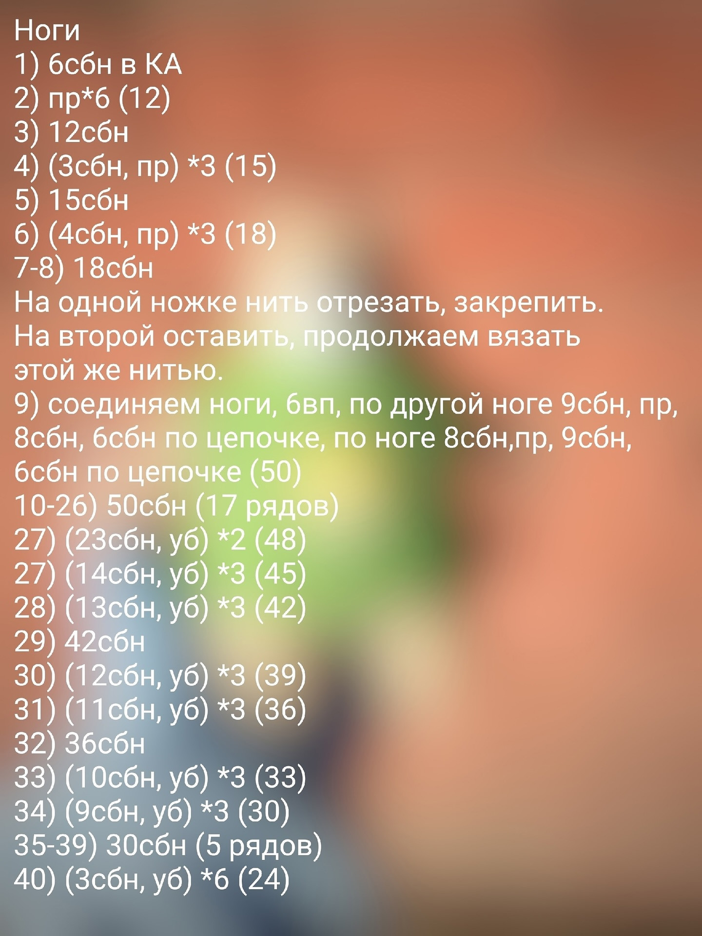 Бесплатное описание вязания мишки в зеленом свитере