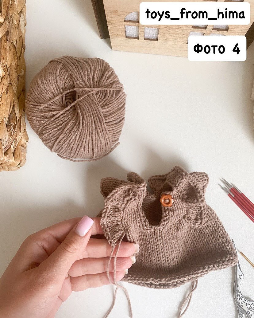 Бесплатный мастер-класс вязания игрушки с платьем