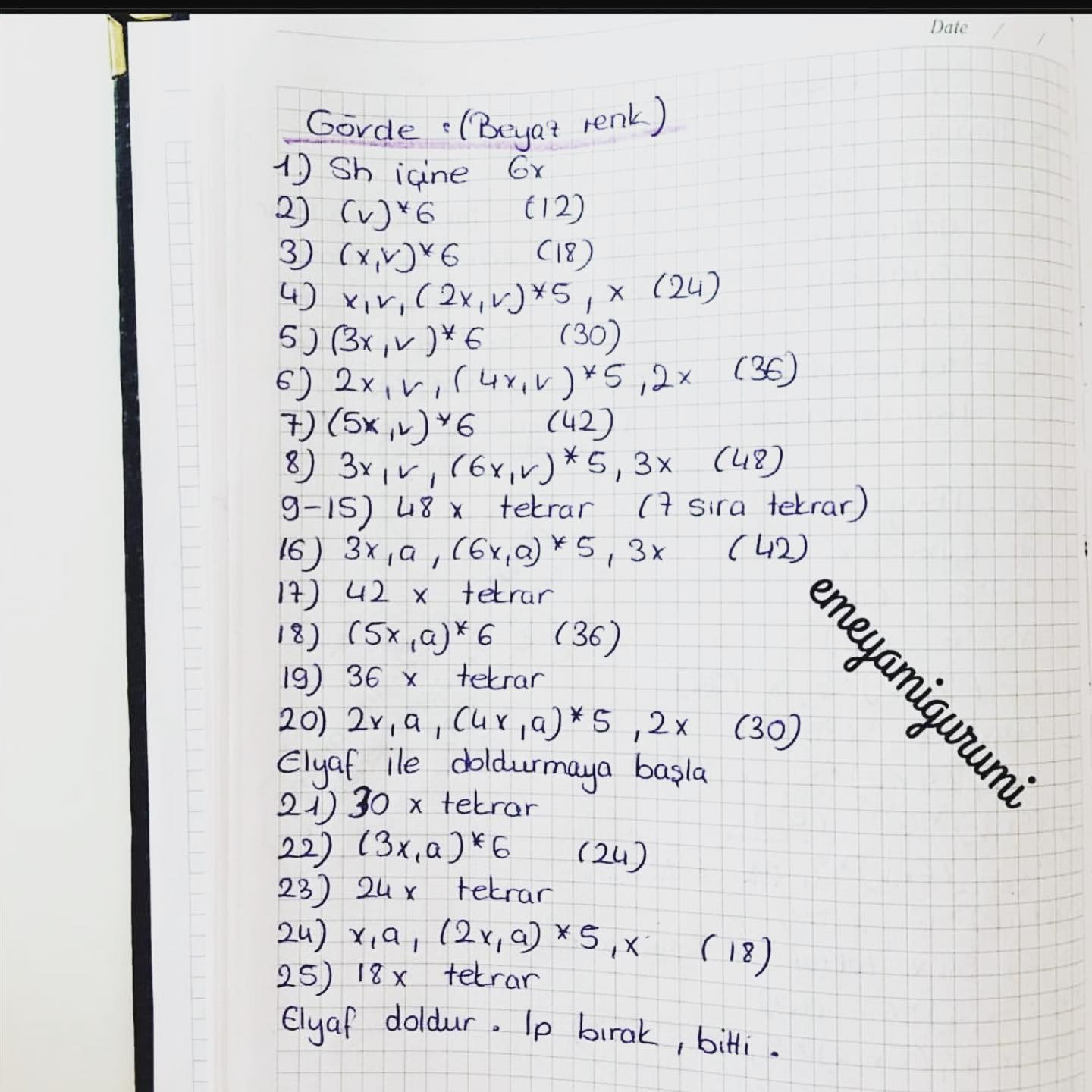 Birlikte Örmek İçin Sevimli Kardan Adam Deseni