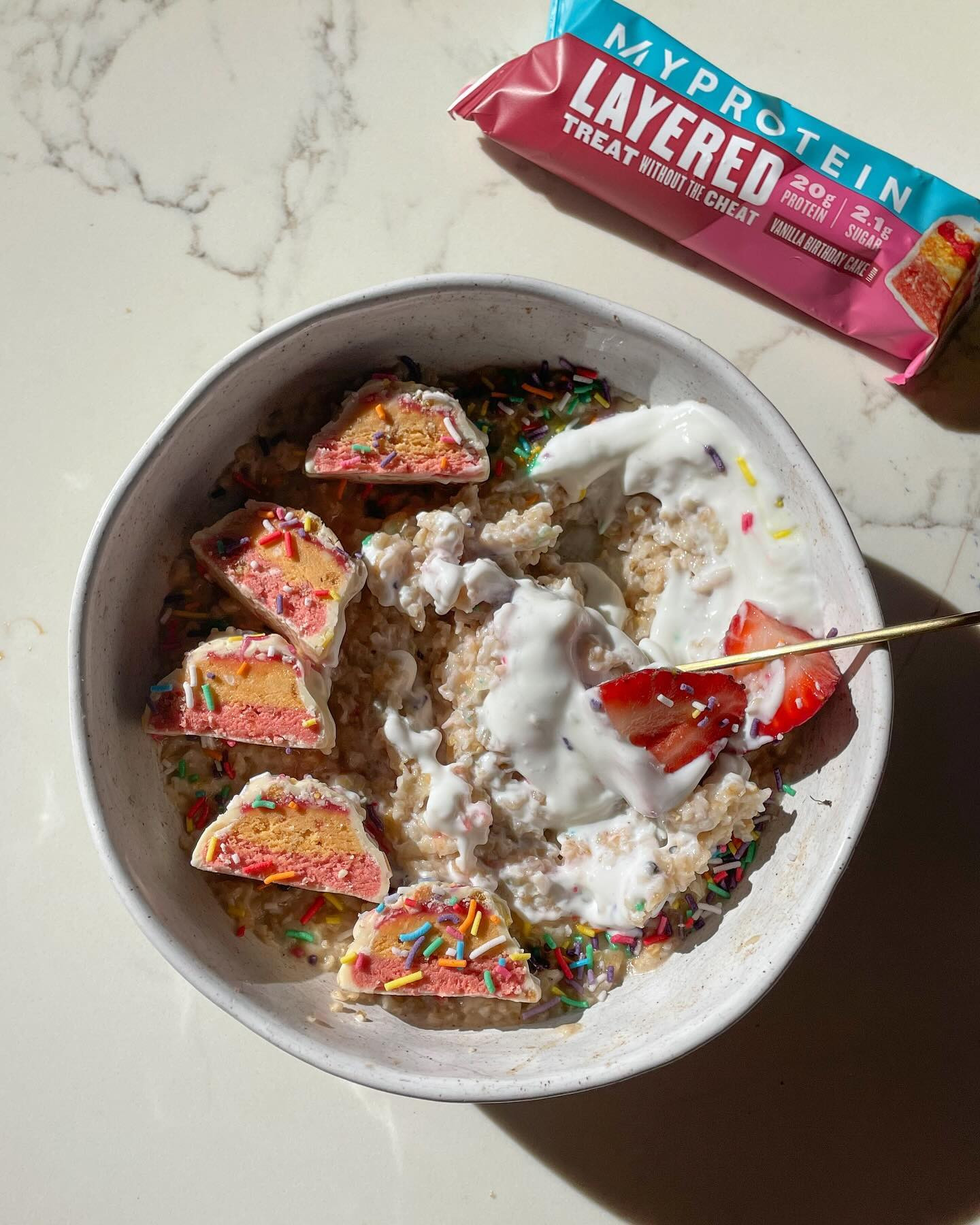 Birthday Cake Celebration Oats Delight