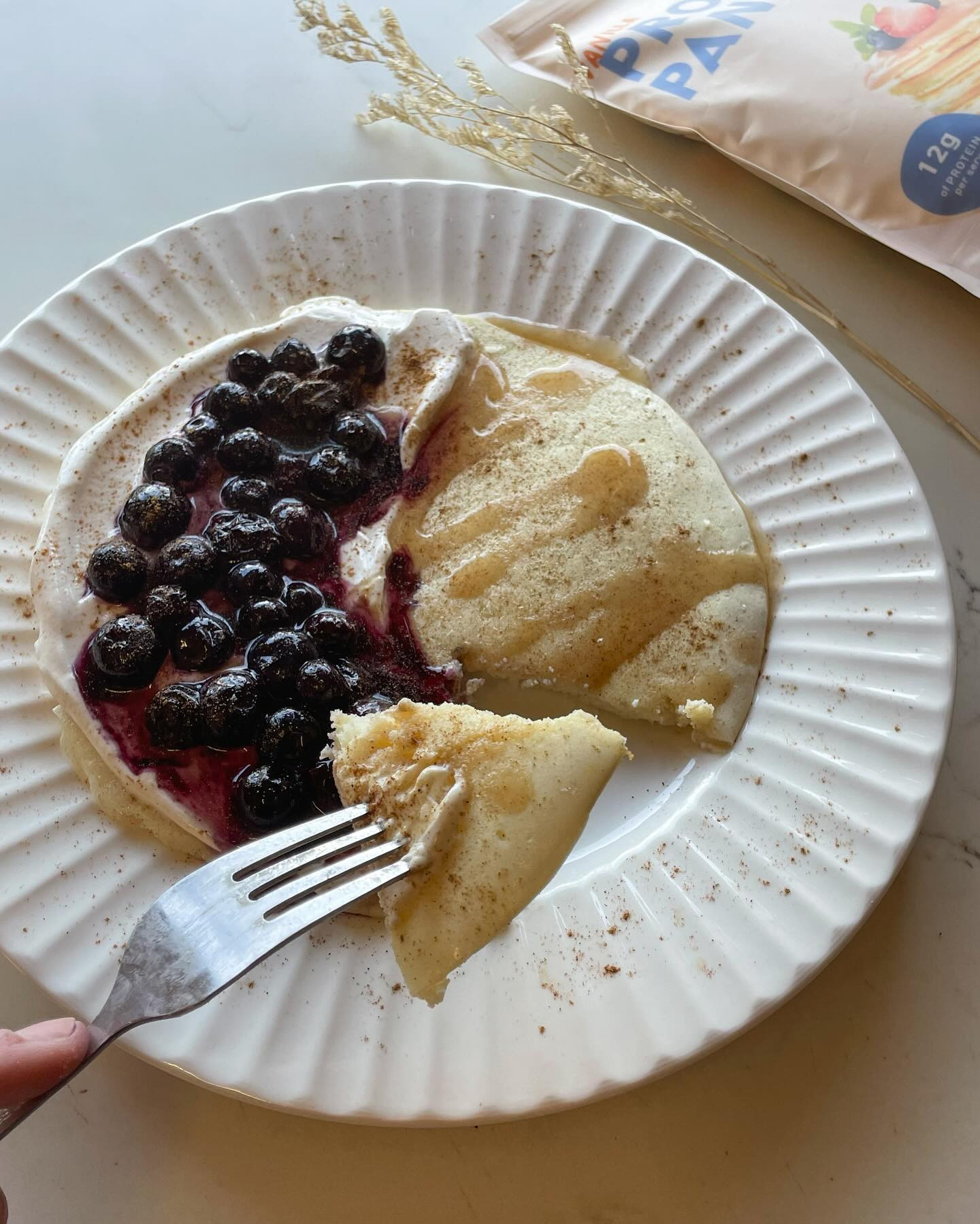 Blueberry Bliss Protein Pancake Delight