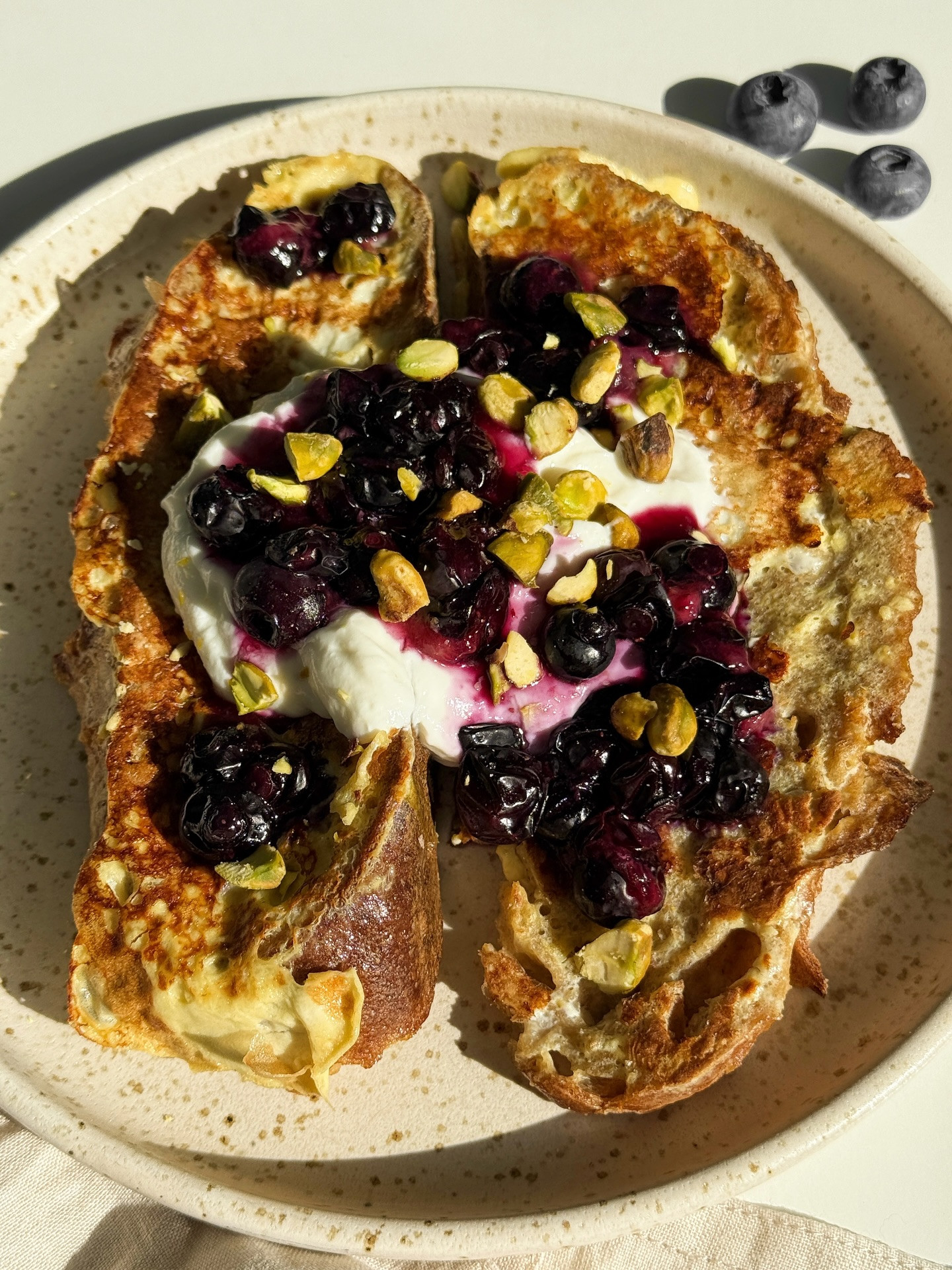 Blueberry Pistachio Delight French Toast