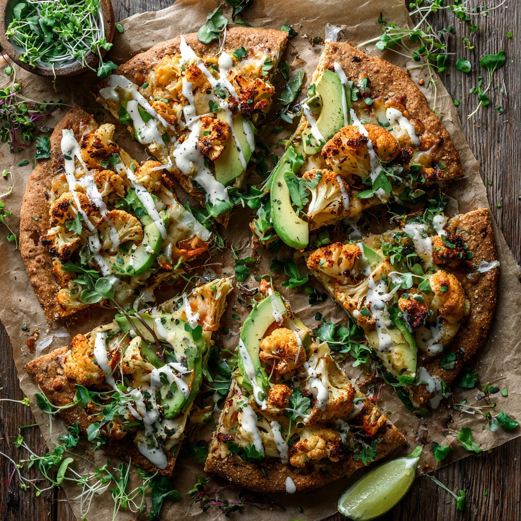Buffalo Cauliflower & Avocado Delight Pizza