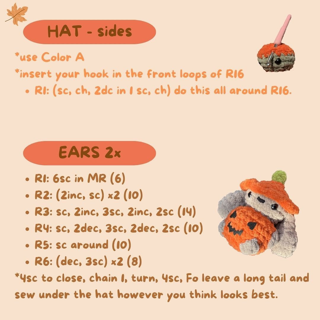 Bunnkin: Adorable Low Sew Crochet Pattern for Halloween