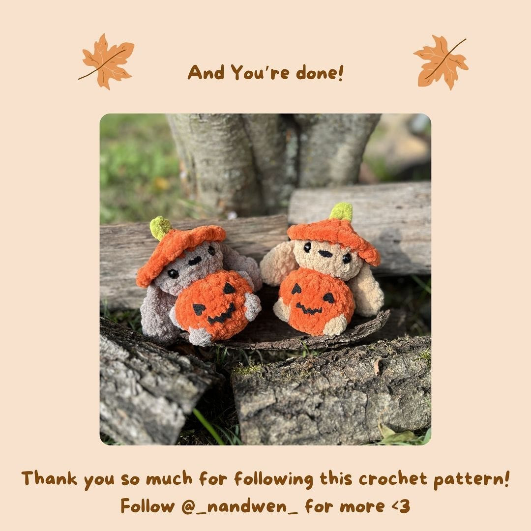 Bunnkin: Adorable Low Sew Crochet Pattern for Halloween