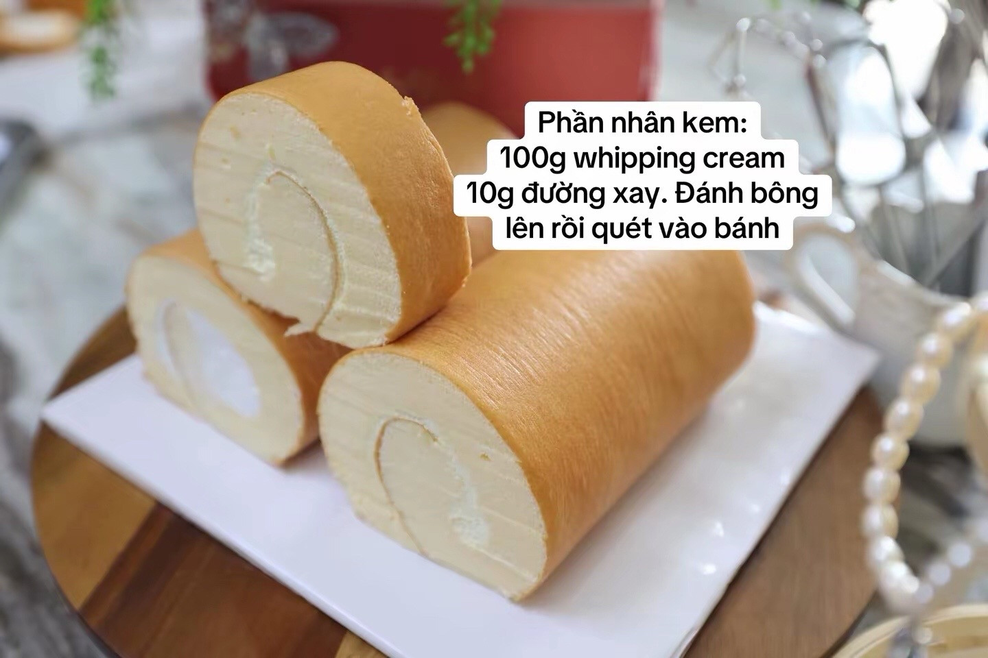 Cách làm bông lan cuộn
