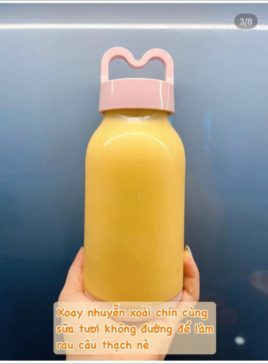 Cách làm thạch xoài nhiều lớp siêu dễ ~ Ăn là mê