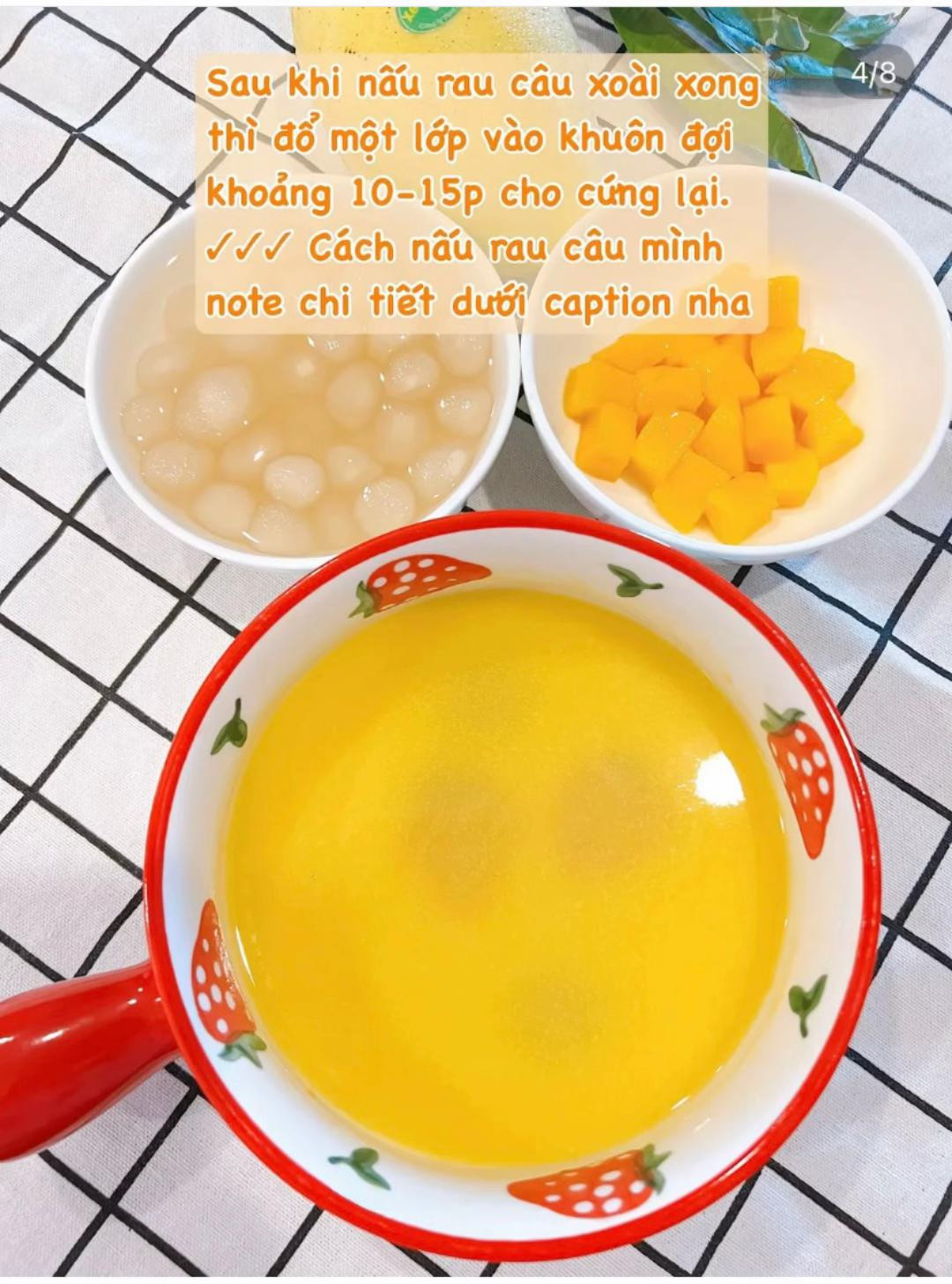 Cách làm thạch xoài nhiều lớp siêu dễ ~ Ăn là mê