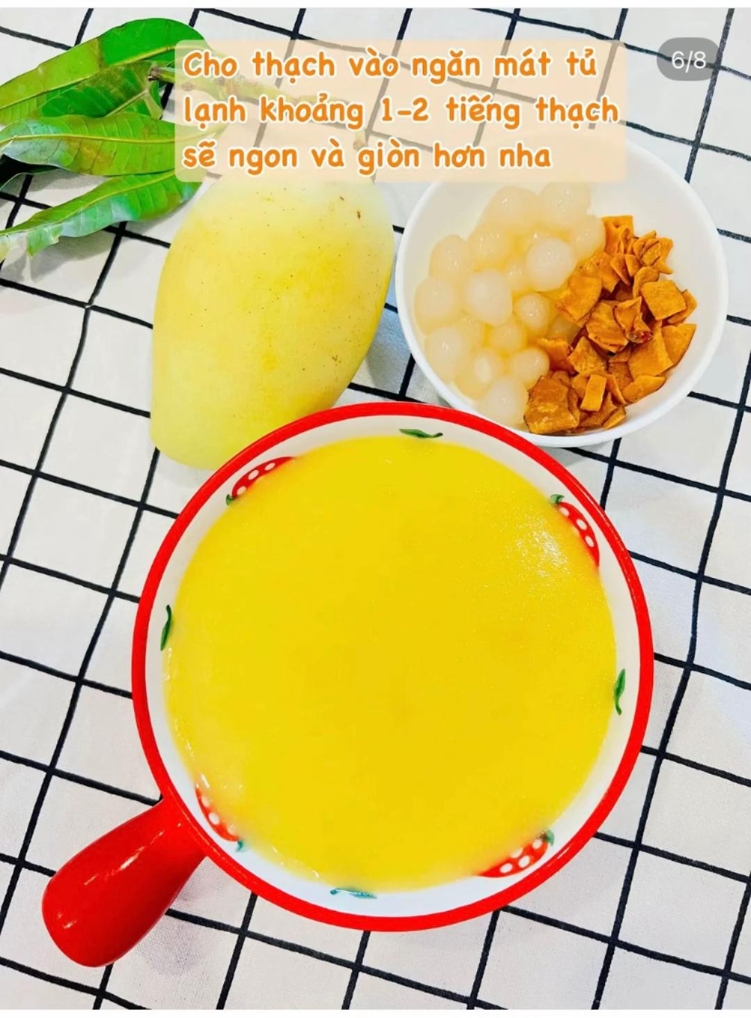 Cách làm thạch xoài nhiều lớp siêu dễ ~ Ăn là mê