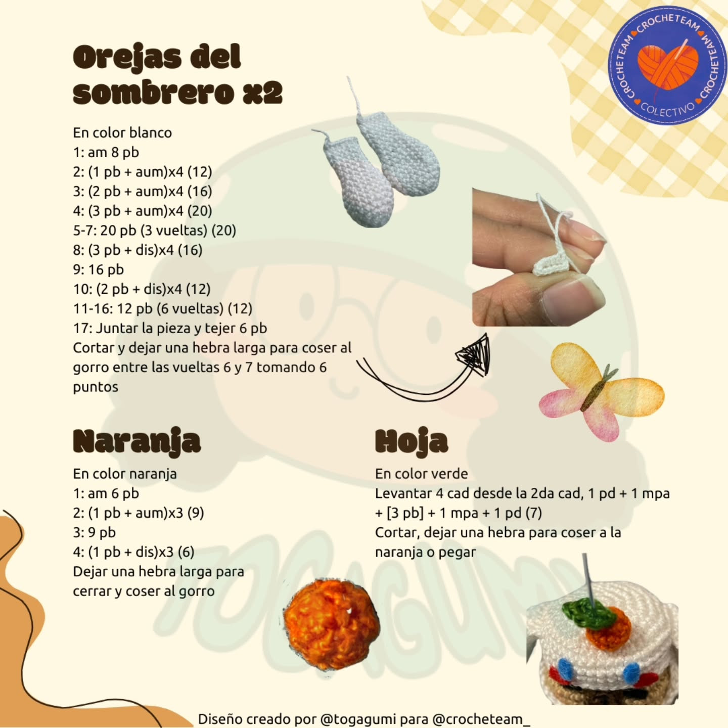 Capibara con disfraz de conejo, patrón de crochet gratuito