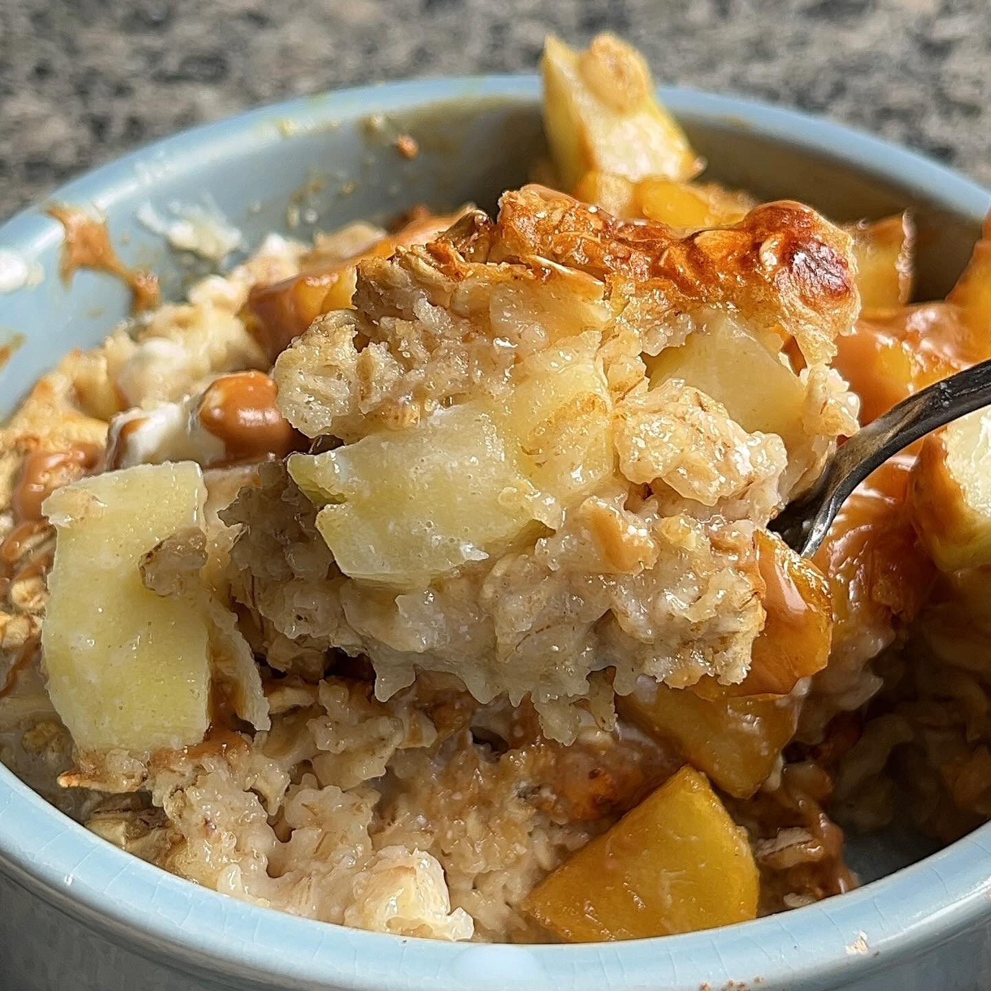 Caramel Apple Delight Baked Oats