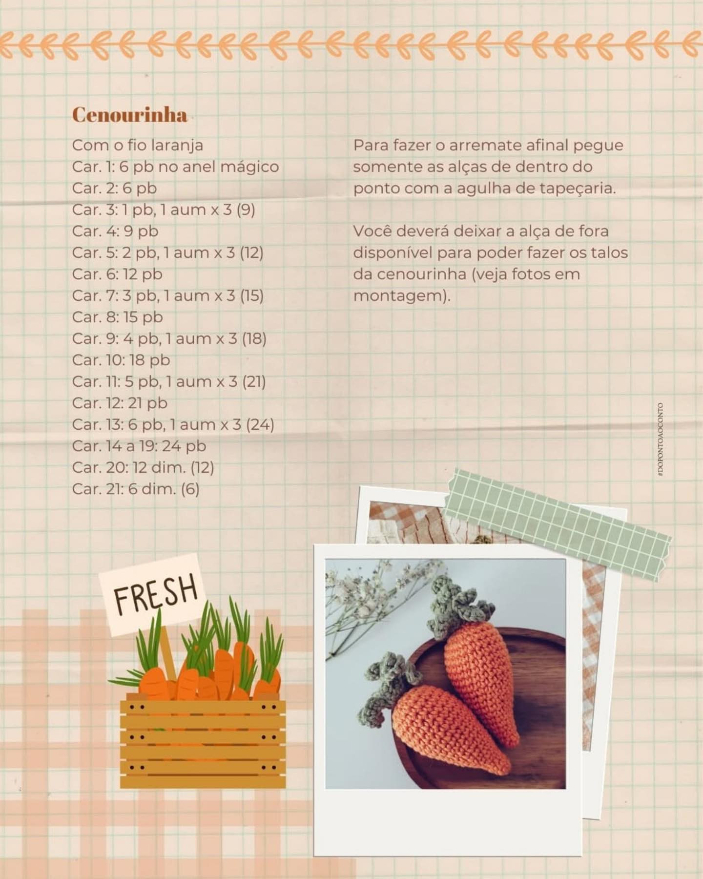 Cenourinha de Crochê: Receita Perfeita para Decorar