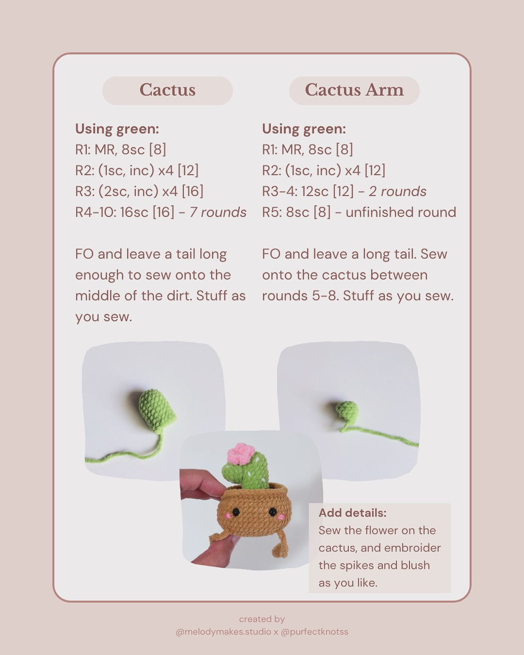 Charming Crochet Leggy Cactus Pattern for Creative Decor