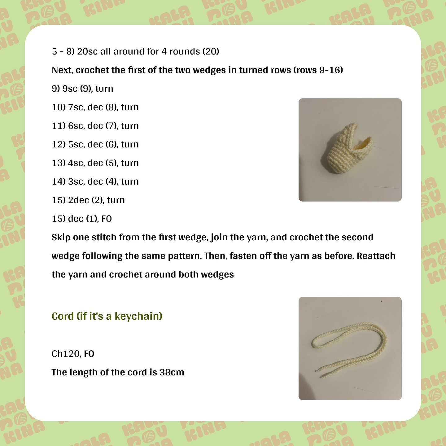 Charming Crochet Pistachio Keychain Delight