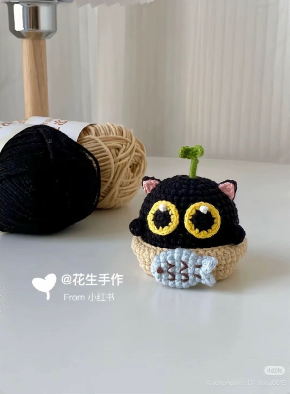 chart móc chậu cỏ 4 lá mini, ngỗng đi biển, mèo cá