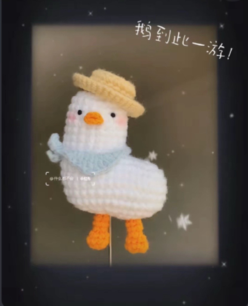 chart móc chậu cỏ 4 lá mini, ngỗng đi biển, mèo cá