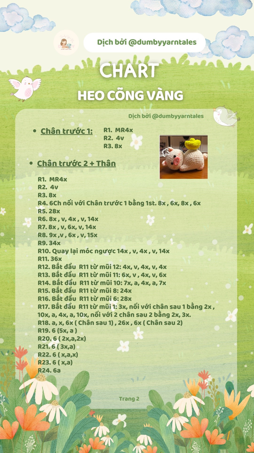 chart móc heo cõng vàng