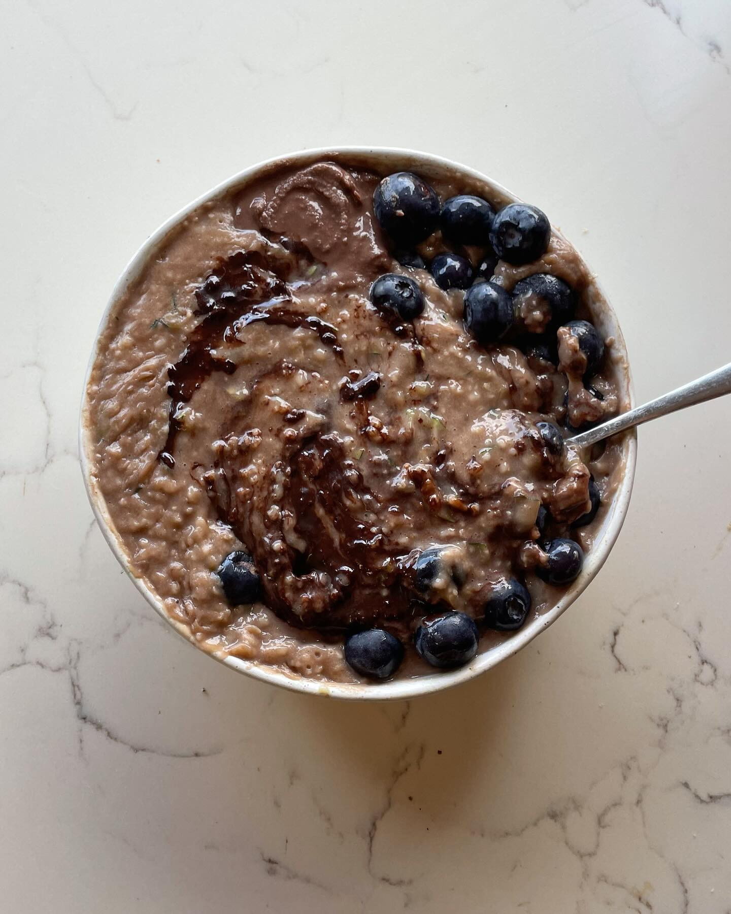 Choco Blueberry Protein Oats Delight